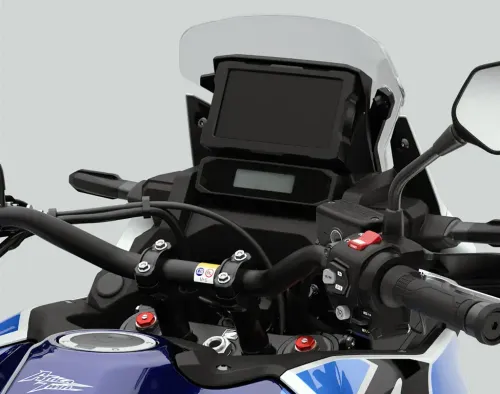 Painel com integração Apple CarPlay e Android Auto na CRF 1100L Africa Twin