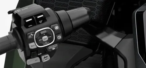 Detalhe do controle de marcha à ré da Gold Wing