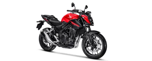 Hornet 500 vermelha com novo visual esportivo